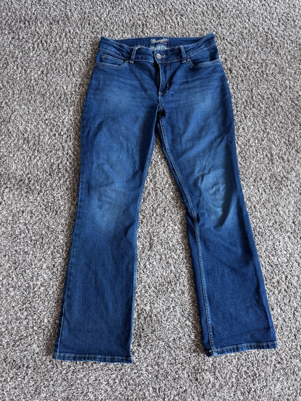 Wrangler Women’s Boot Cut Jeans in Dark Blue